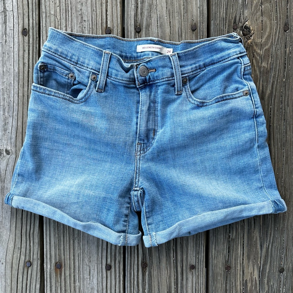 Levi’s Mid Length Shorts, Cuffed